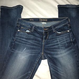 Blue Jeans with Ripped Knees